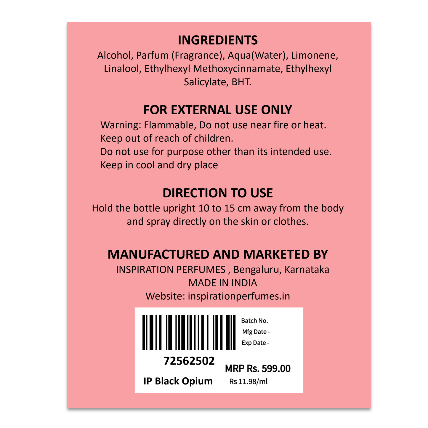 Black Opium LE - WOMEN